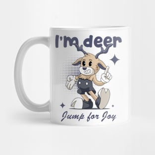 Joyful Reindeer Christmas Mug